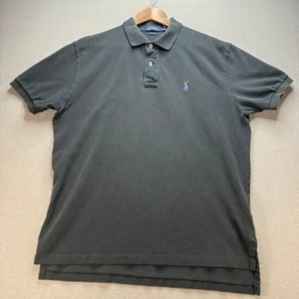 Polo Ralph Lauren Polo Shirt Classic Fit Large Black Pony Logo Short Sleeve Prep